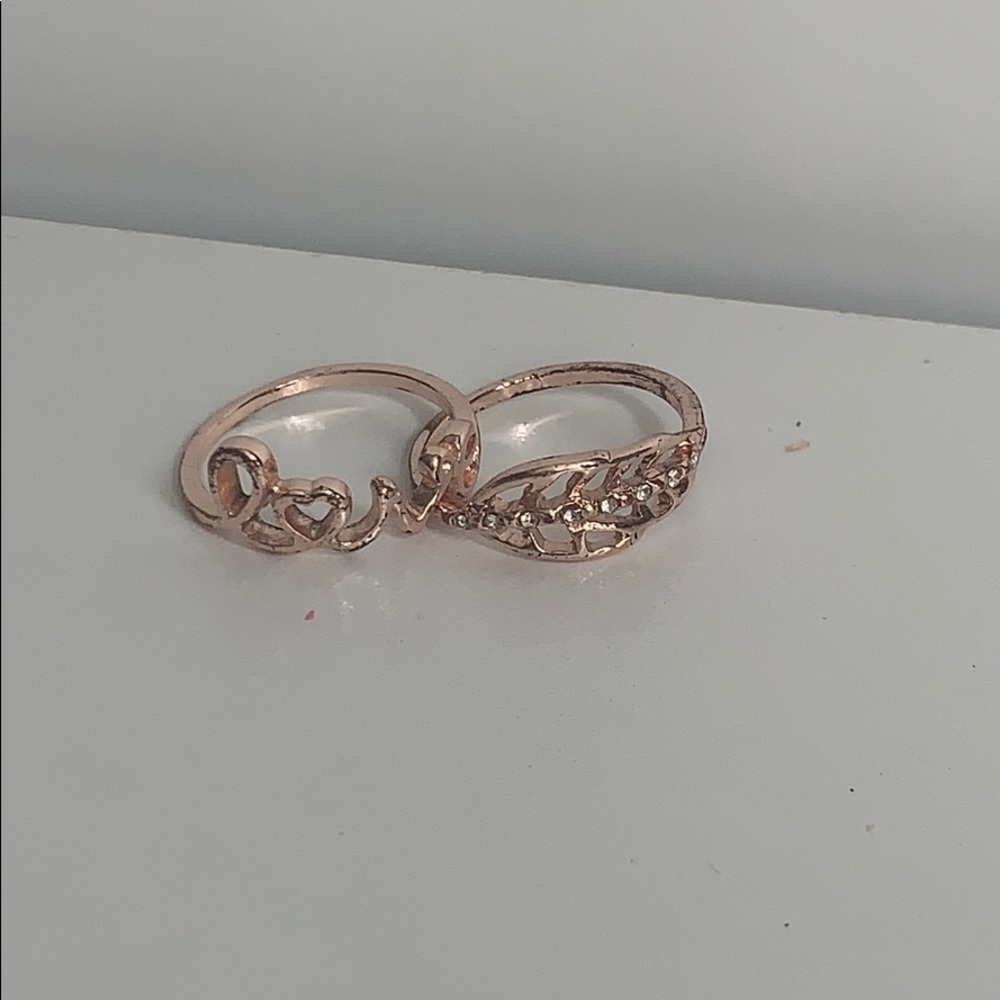 2 rose gold rings ****open to offers******
